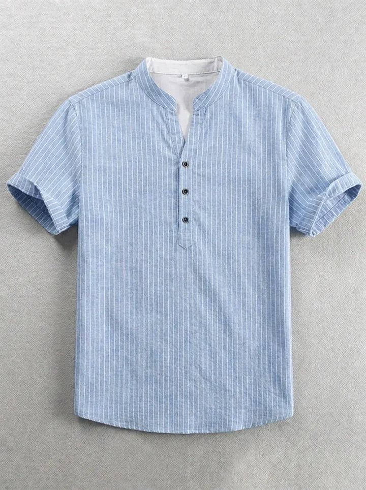 Michele | Polo Hemd für Herren mit Streifen und kurzen Ärmeln