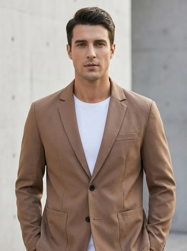 Kingston | Schlichter Zweiknopf-Blazer aus Wildleder für Herren