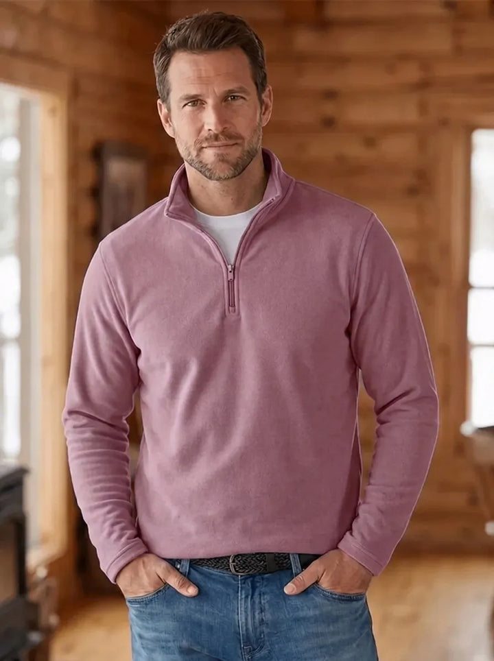MARK | Feinstrick-Pullover für Herren mit Viertel-Reißverschluss