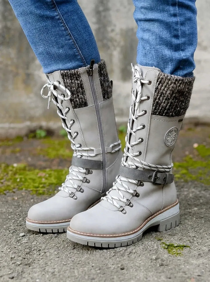 FrostLuxe | Wasserdichte Schnürstiefel in Wadenlänge für Damen