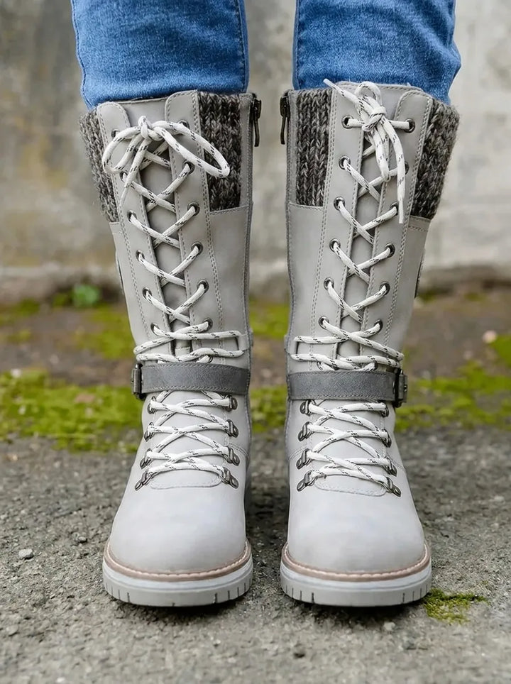FrostLuxe | Wasserdichte Schnürstiefel in Wadenlänge für Damen