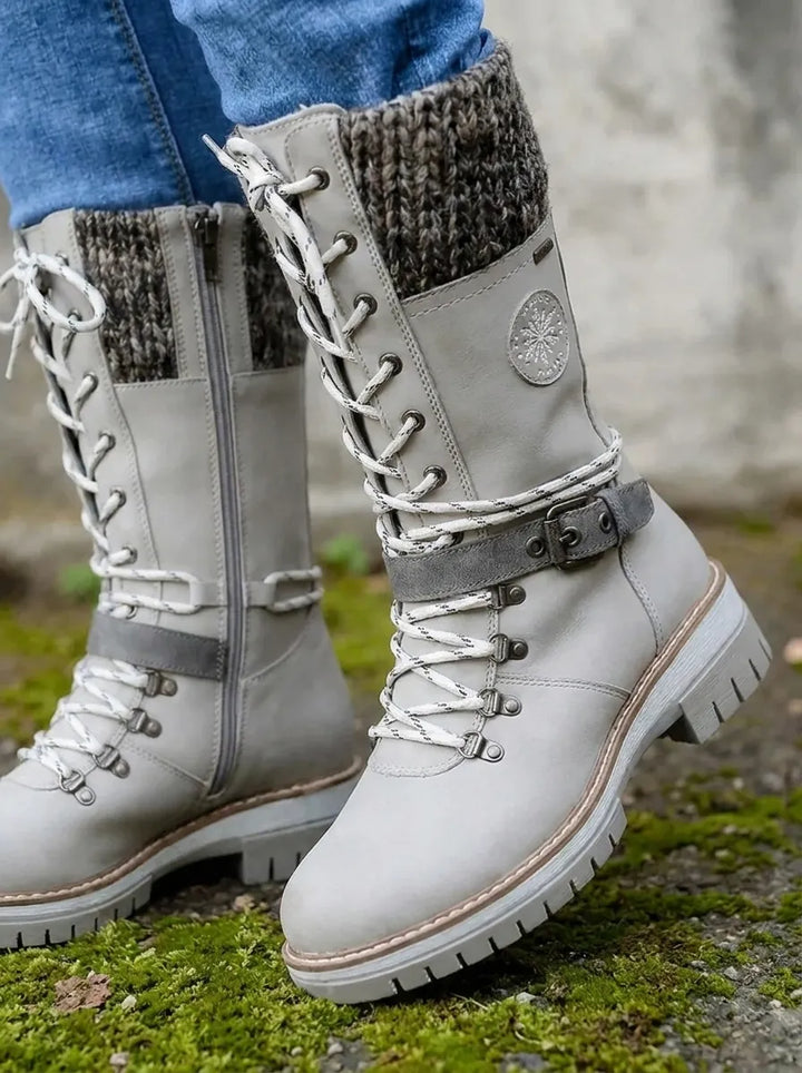 FrostLuxe | Wasserdichte Schnürstiefel in Wadenlänge für Damen