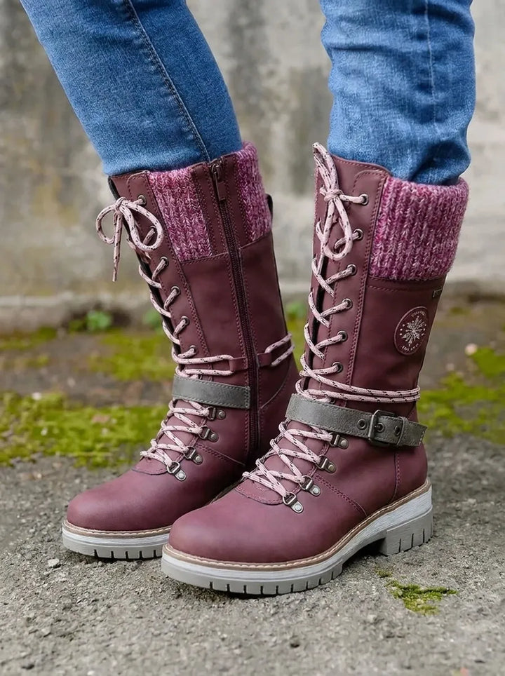 FrostLuxe | Wasserdichte Schnürstiefel in Wadenlänge für Damen