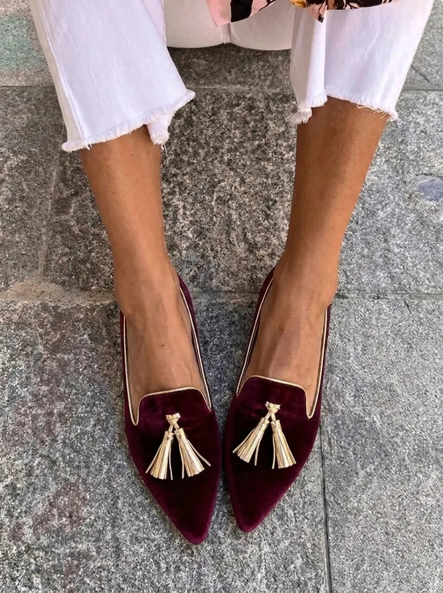 Loafer für Damen mit Eleganten Quasten