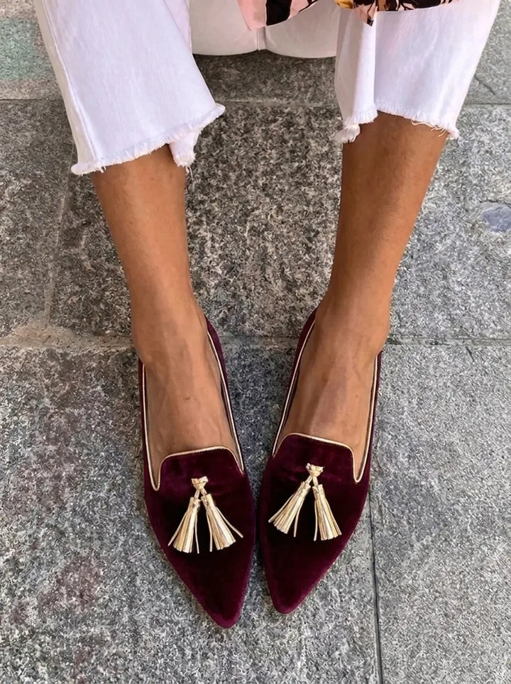 Loafer für Damen mit Eleganten Quasten