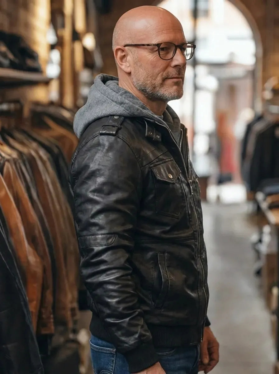 Stylische Premium Winterjacke für Herren mit Kapuze und langen Ärmeln