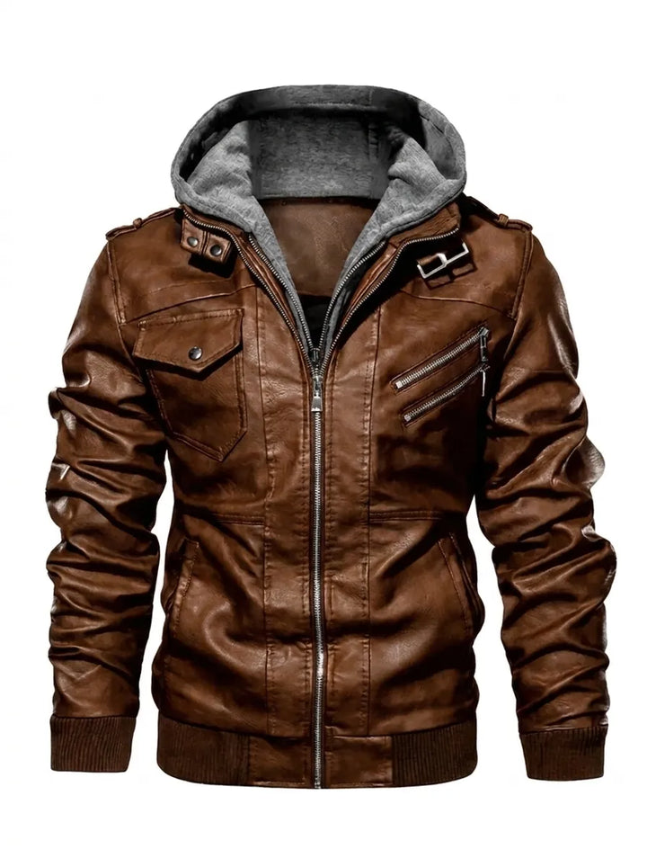 Stylische Premium Winterjacke für Herren mit Kapuze und langen Ärmeln