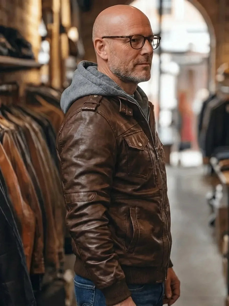 Stylische Premium Winterjacke für Herren mit Kapuze und langen Ärmeln