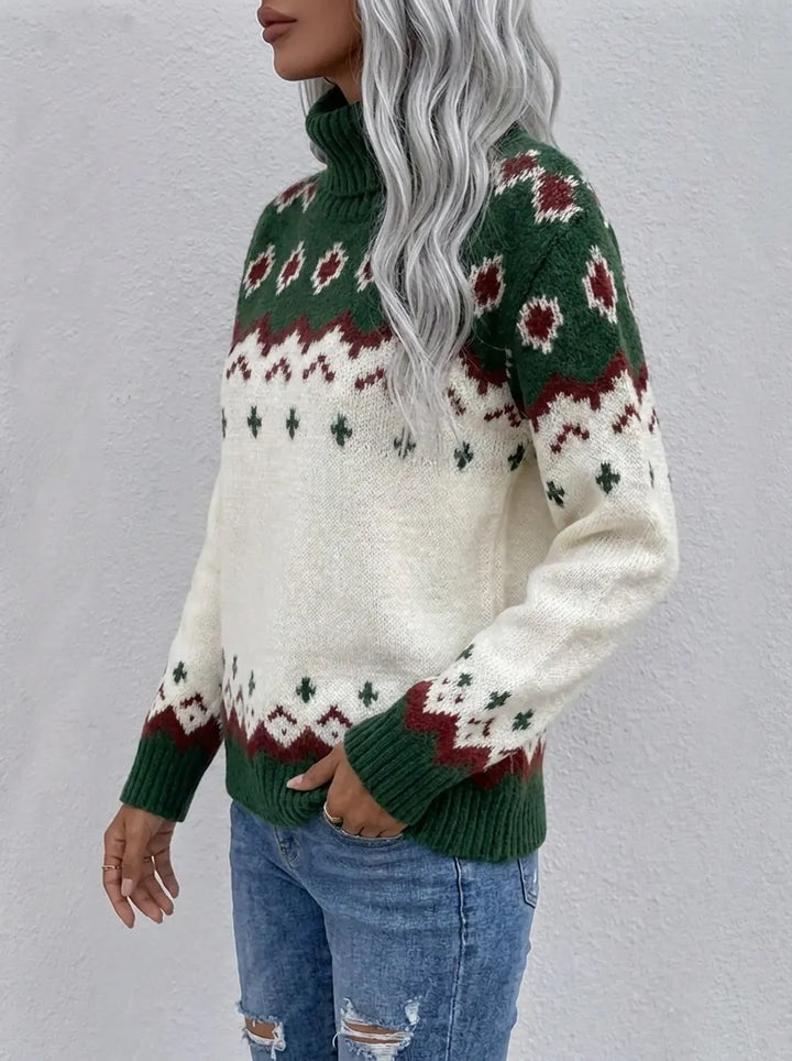 Ingrid | Bequemer Eleganter Pullover für Damen mit Rundhalsausschnitt