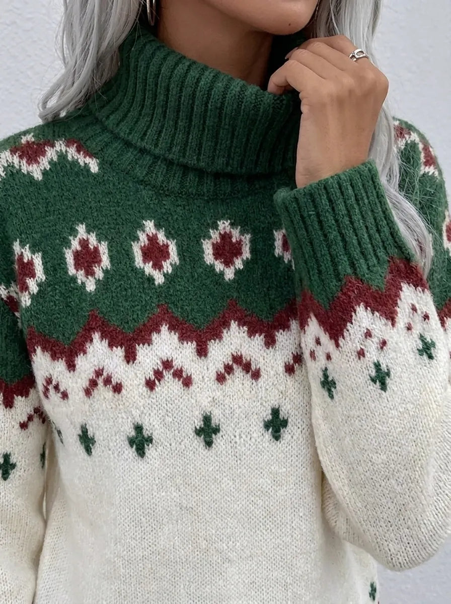 Ingrid | Bequemer Eleganter Pullover für Damen mit Rundhalsausschnitt