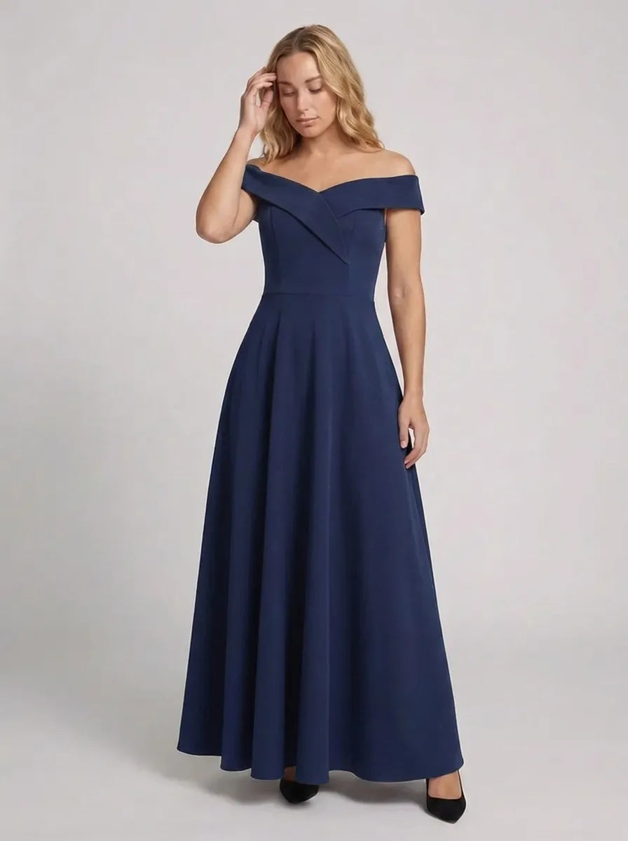 Frieda | Damen Maxikleid im Off-Shoulder-Stil