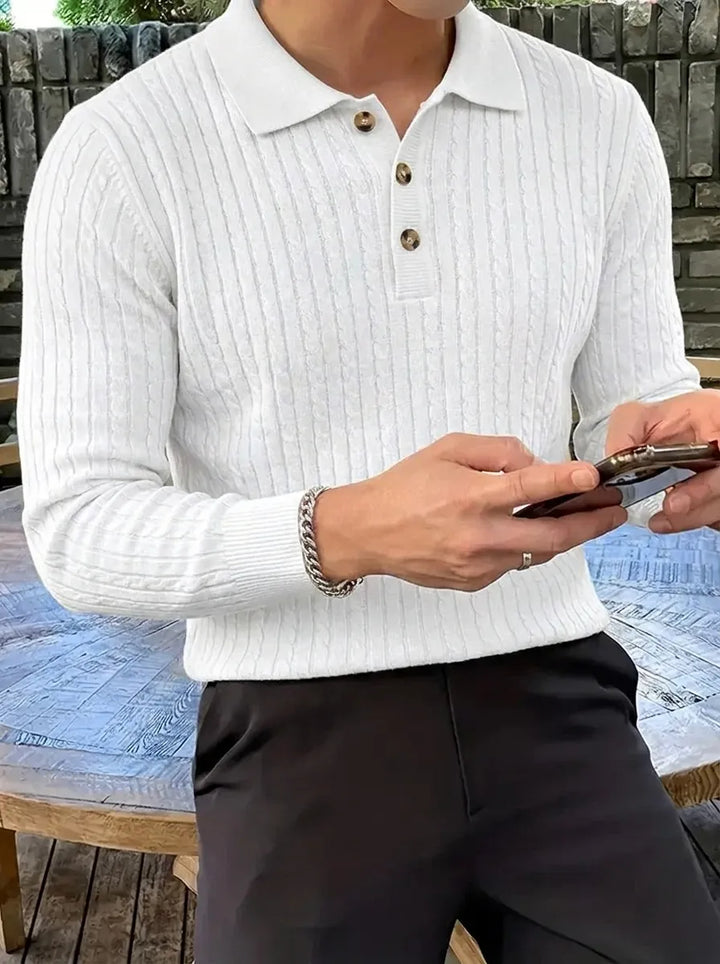 Brit und Boho | Geripptes Strickpullover-Shirt