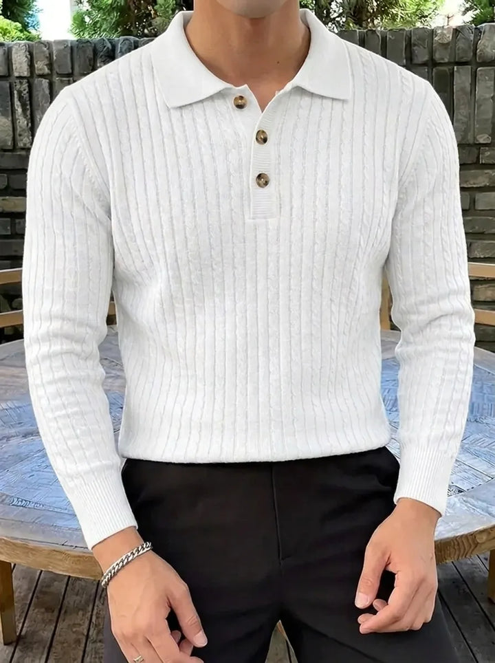 Brit und Boho | Geripptes Strickpullover-Shirt