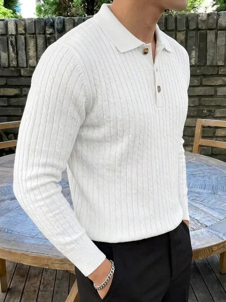 Brit und Boho | Geripptes Strickpullover-Shirt
