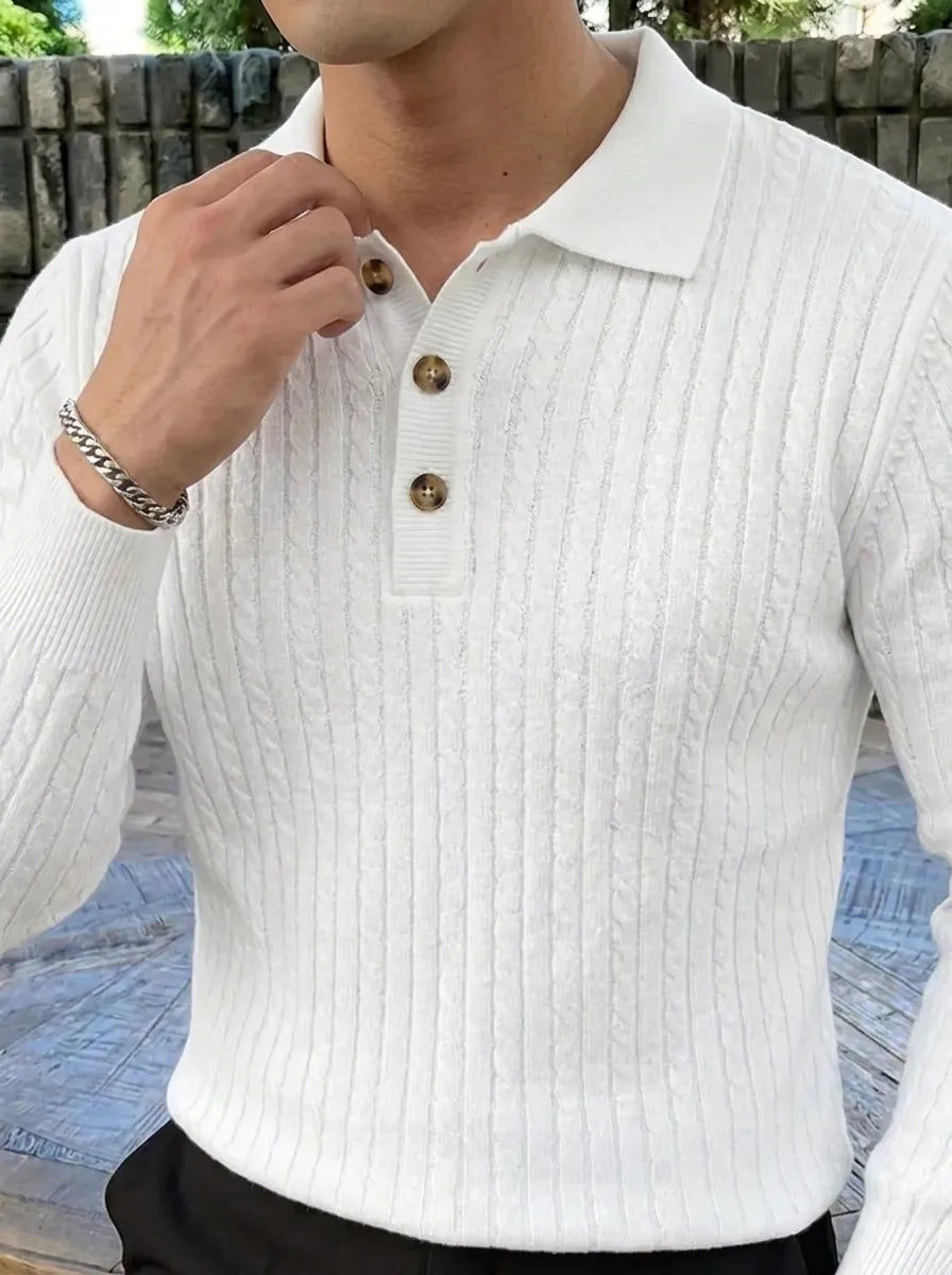 Brit und Boho | Geripptes Strickpullover-Shirt