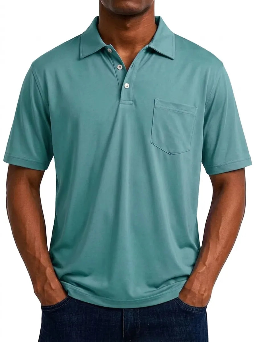 Max | Polo décontracté vintage pour homme à manches courtes et manches longues