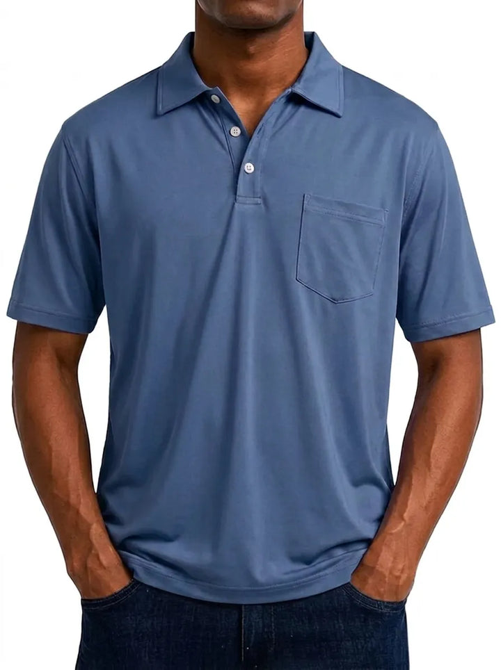 Max | Polo décontracté vintage pour homme à manches courtes et manches longues