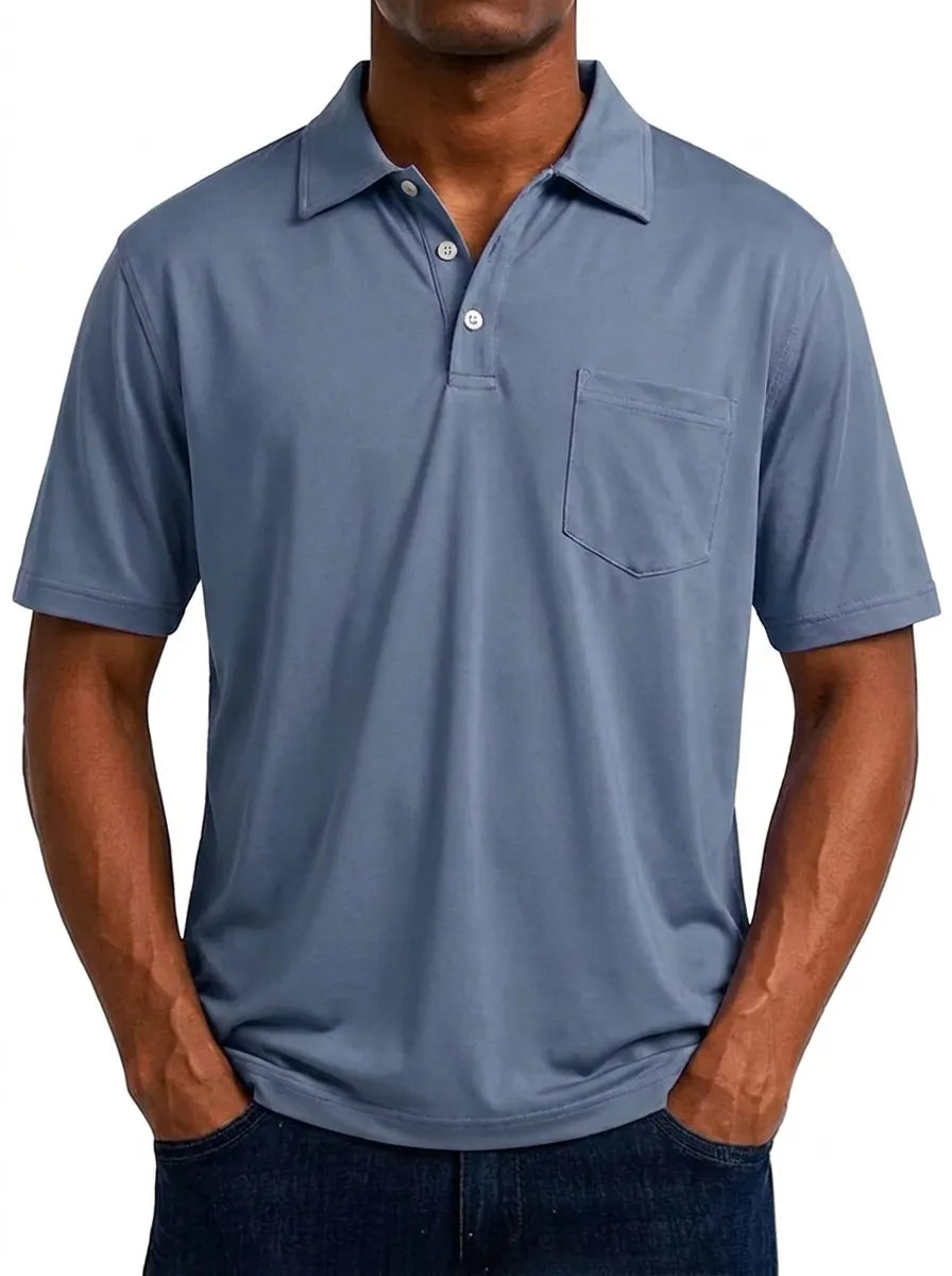 Max | Polo décontracté vintage pour homme à manches courtes et manches longues