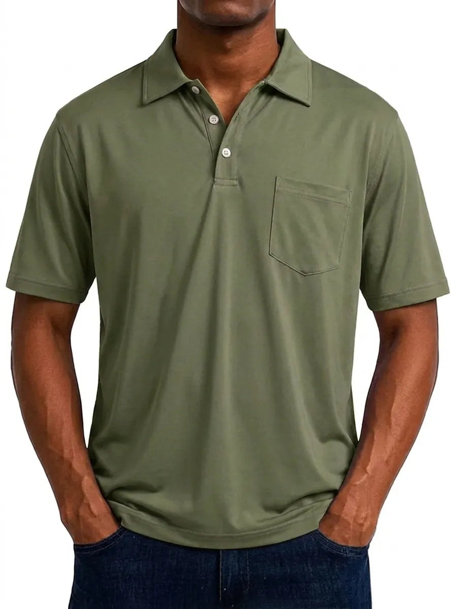 Max | Polo décontracté vintage pour homme à manches courtes et manches longues