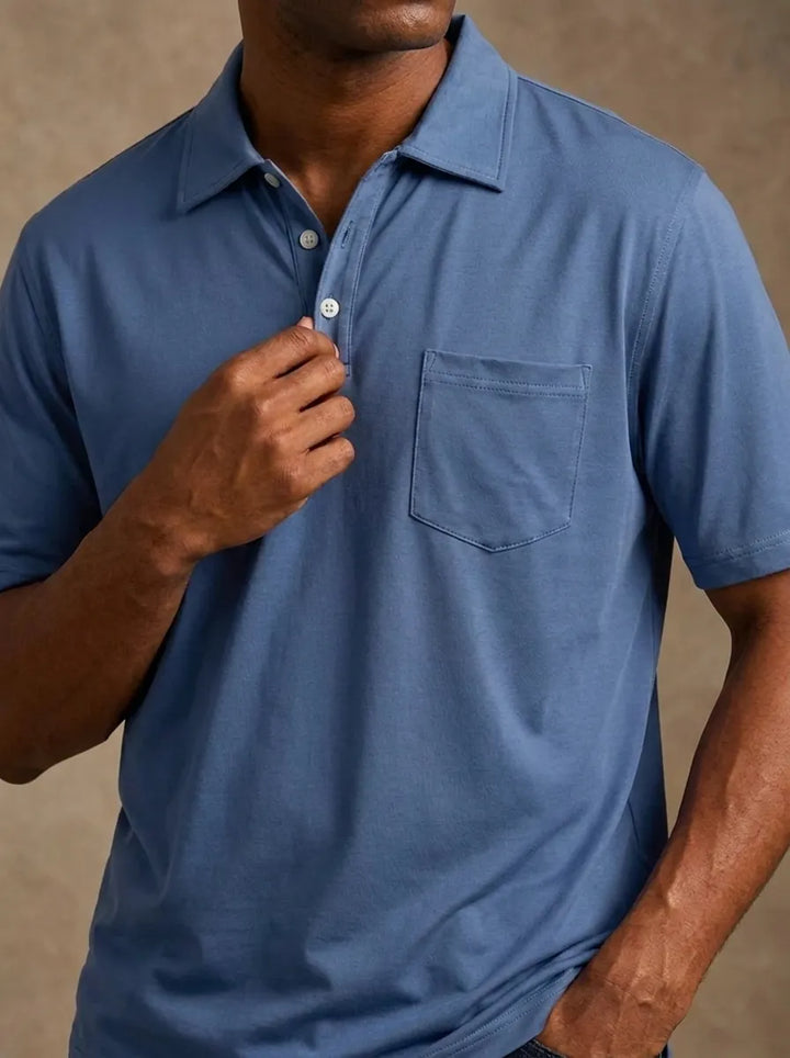 Max | Polo décontracté vintage pour homme à manches courtes et manches longues