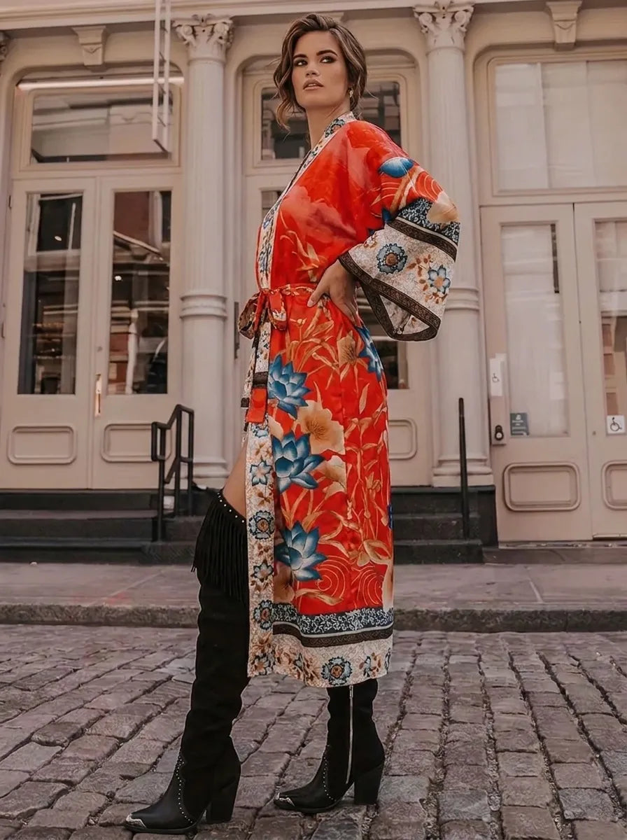 Elena | Damen Maxi-Kimono