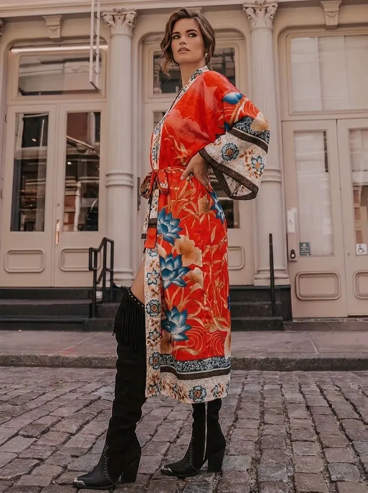 Elena | Damen Maxi-Kimono