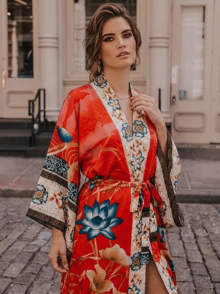 Elena | Damen Maxi-Kimono