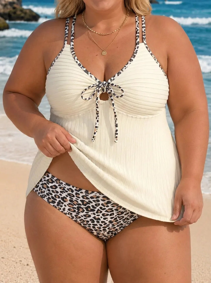 Danielle | Comodo completo tankini estivo da donna per taglie forti