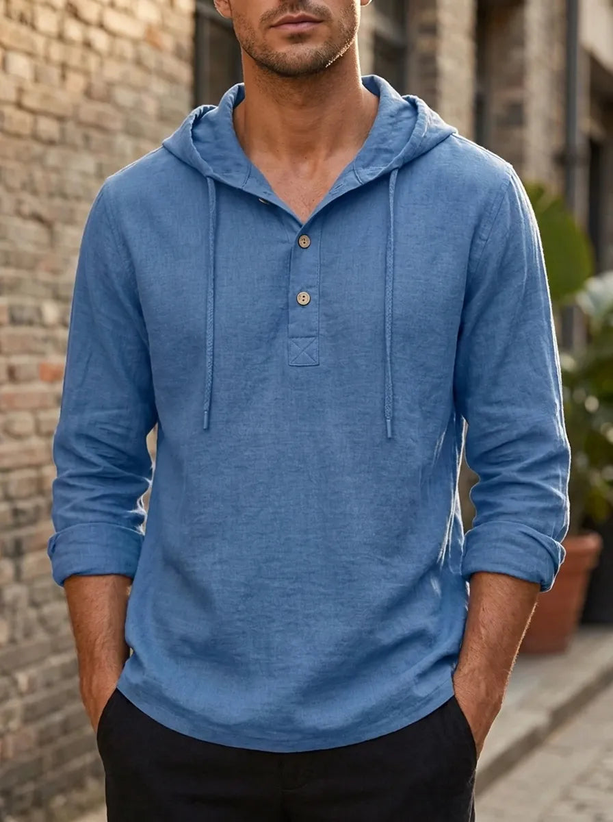 Fabio | Luxus Hoodie für Herren mit Kapuze und langen Ärmeln