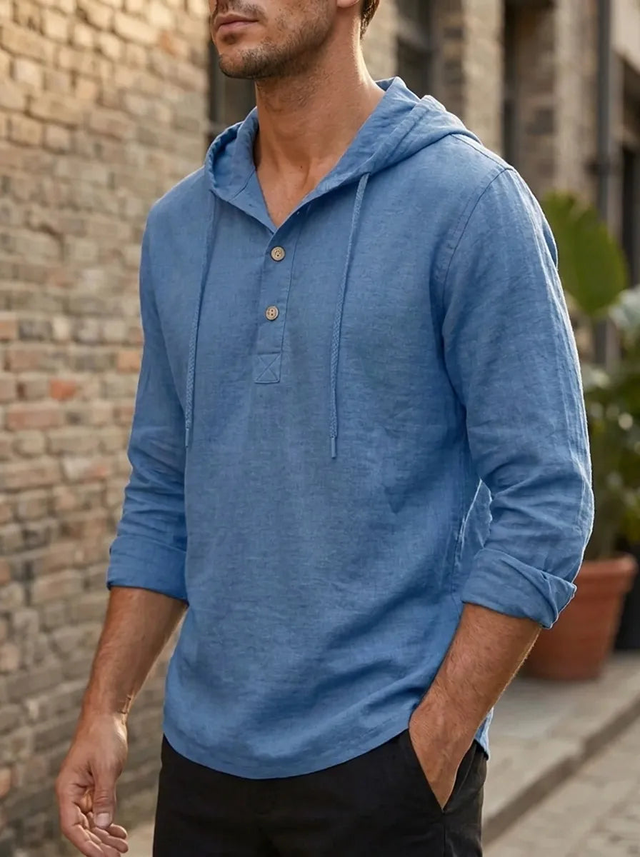 Fabio | Luxus Hoodie für Herren mit Kapuze und langen Ärmeln