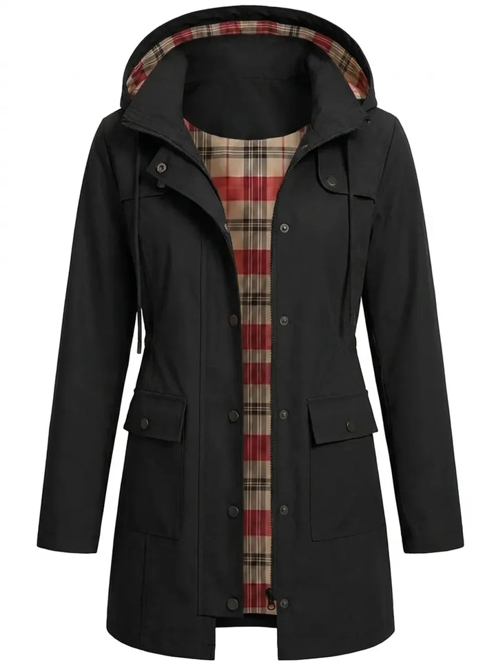 Francesca | Herbst Parkas für Damen mit Kapuze und langen Ärmeln
