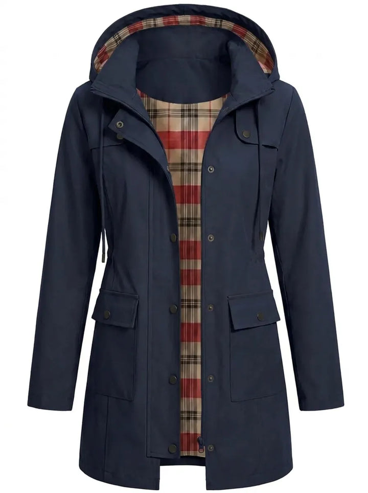 Francesca | Herbst Parkas für Damen mit Kapuze und langen Ärmeln