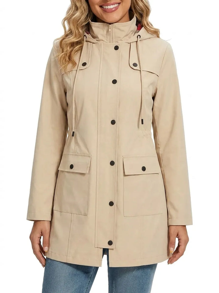 Francesca | Herbst Parkas für Damen mit Kapuze und langen Ärmeln