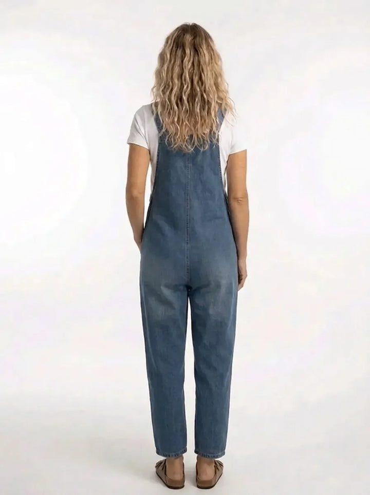 Noelia | Salopette di jeans da donna versatile con fibbie regolabili