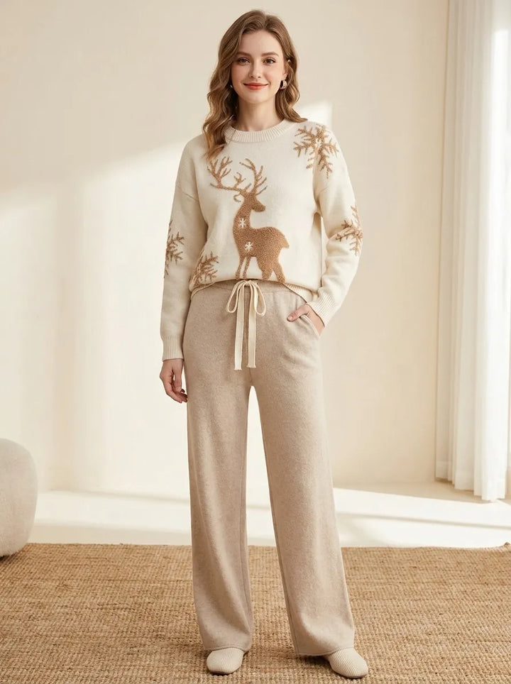 SENTA | Modisches Plus-Size Strickset für Damen mit Sternenmuster