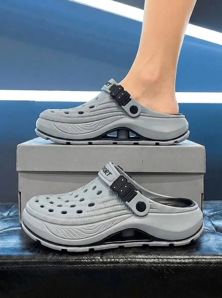 Herren Leichte 2-in-1 Sandalen | Rutschfest, Atmungsaktiver Komfort mit Dicke EVA-Sohle