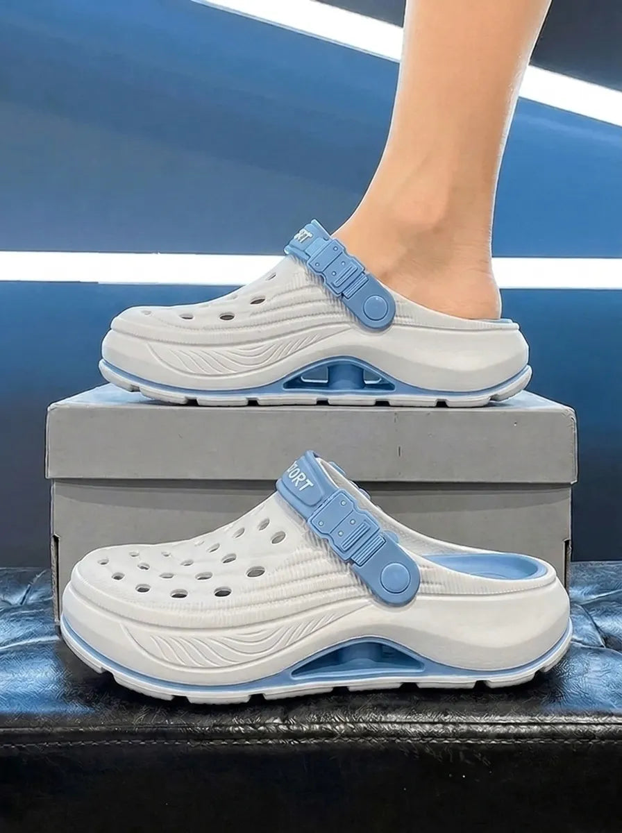 Herren Leichte 2-in-1 Sandalen | Rutschfest, Atmungsaktiver Komfort mit Dicke EVA-Sohle