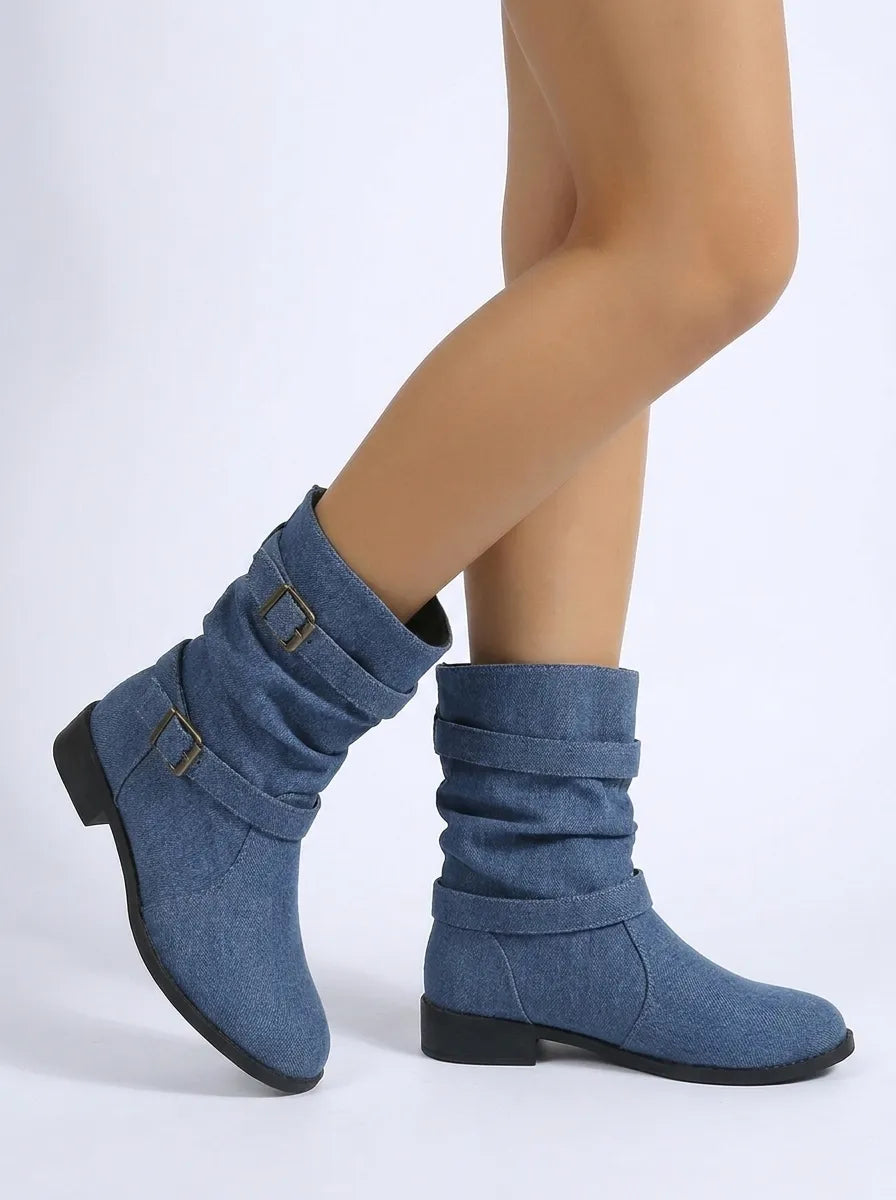 Delaney | Niedrige Absatz Stiefeletten