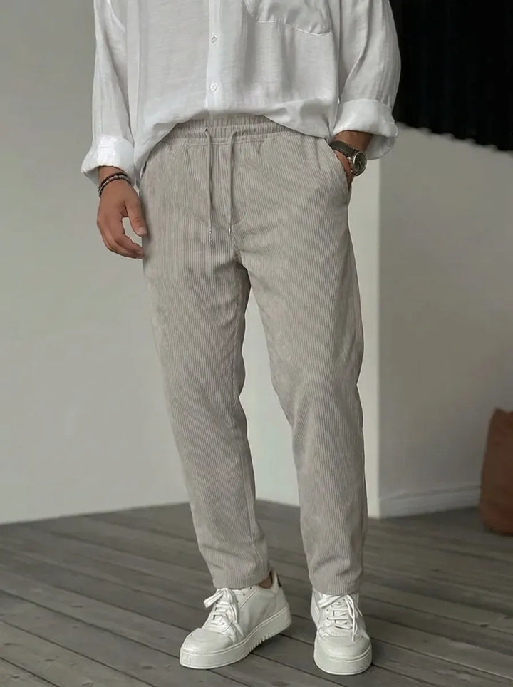 Felix | Weiche Luxus Hosen für Männer für Herren mit geradem Bein