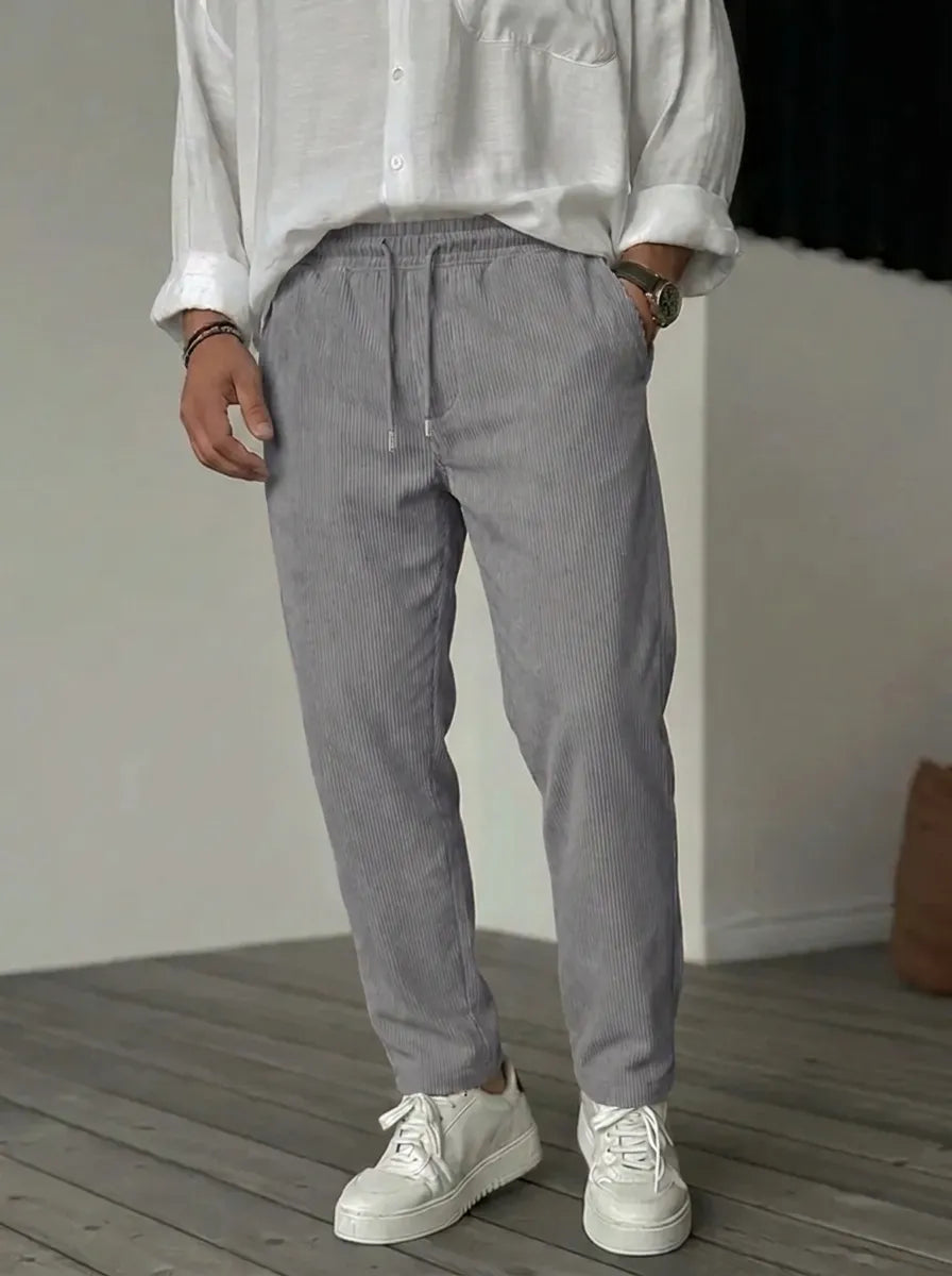 Felix | Weiche Luxus Hosen für Männer für Herren mit geradem Bein
