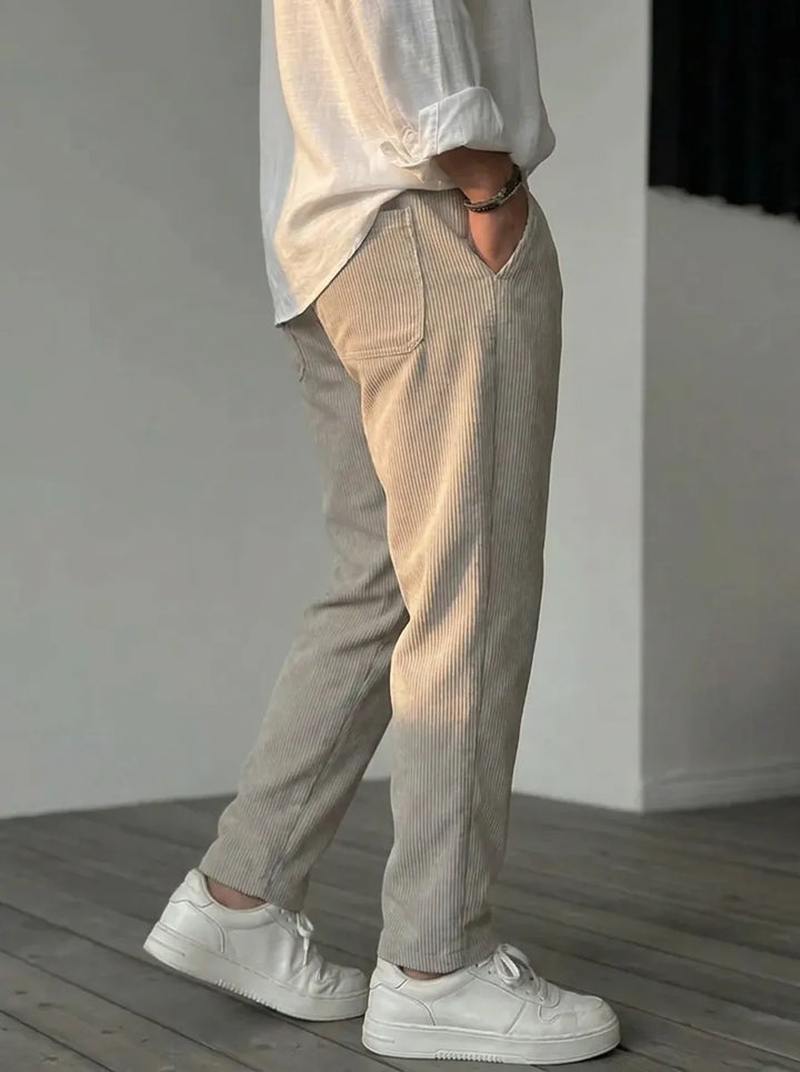 Felix | Weiche Luxus Hosen für Männer für Herren mit geradem Bein