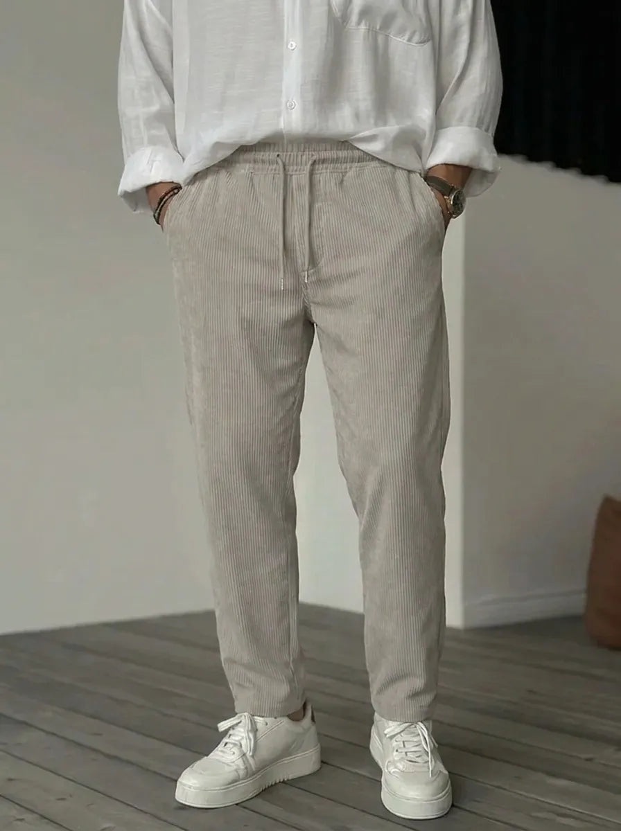 Felix | Weiche Luxus Hosen für Männer für Herren mit geradem Bein