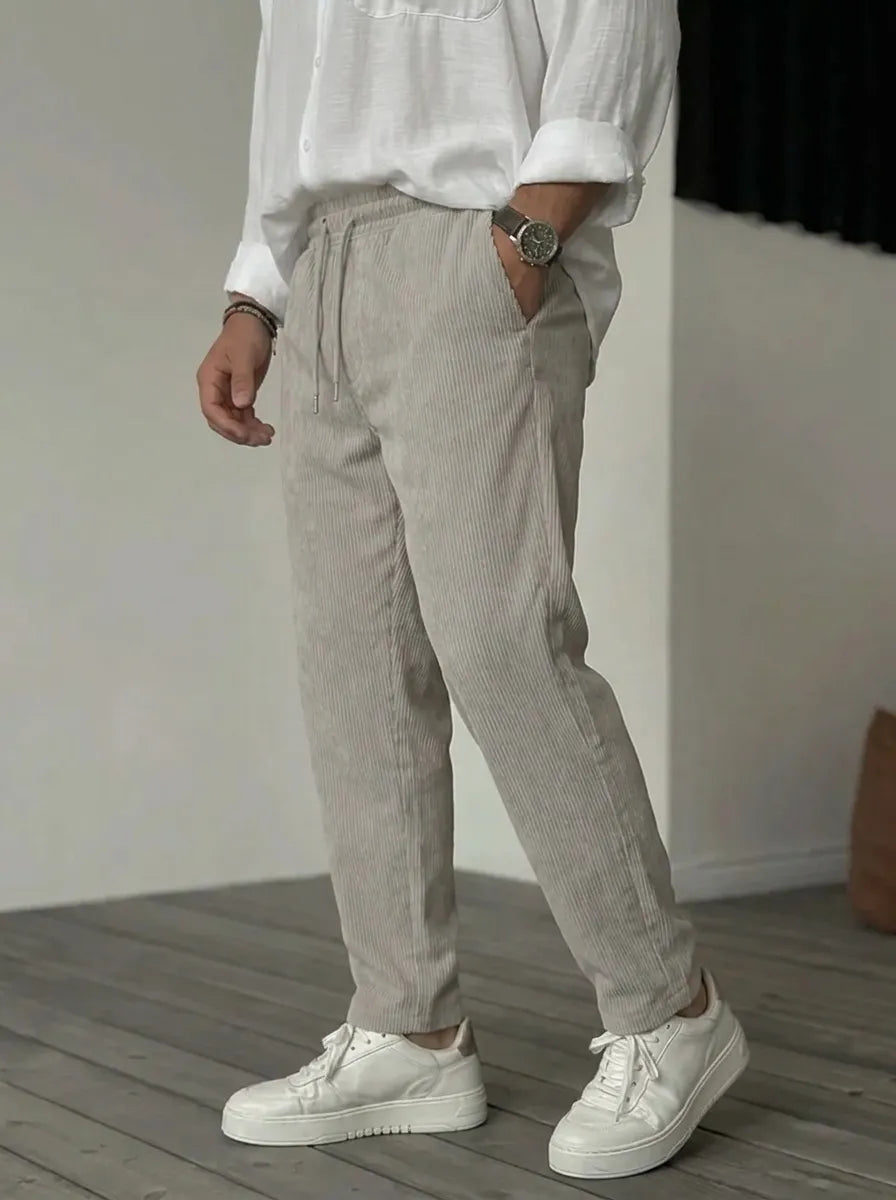 Felix | Weiche Luxus Hosen für Männer für Herren mit geradem Bein