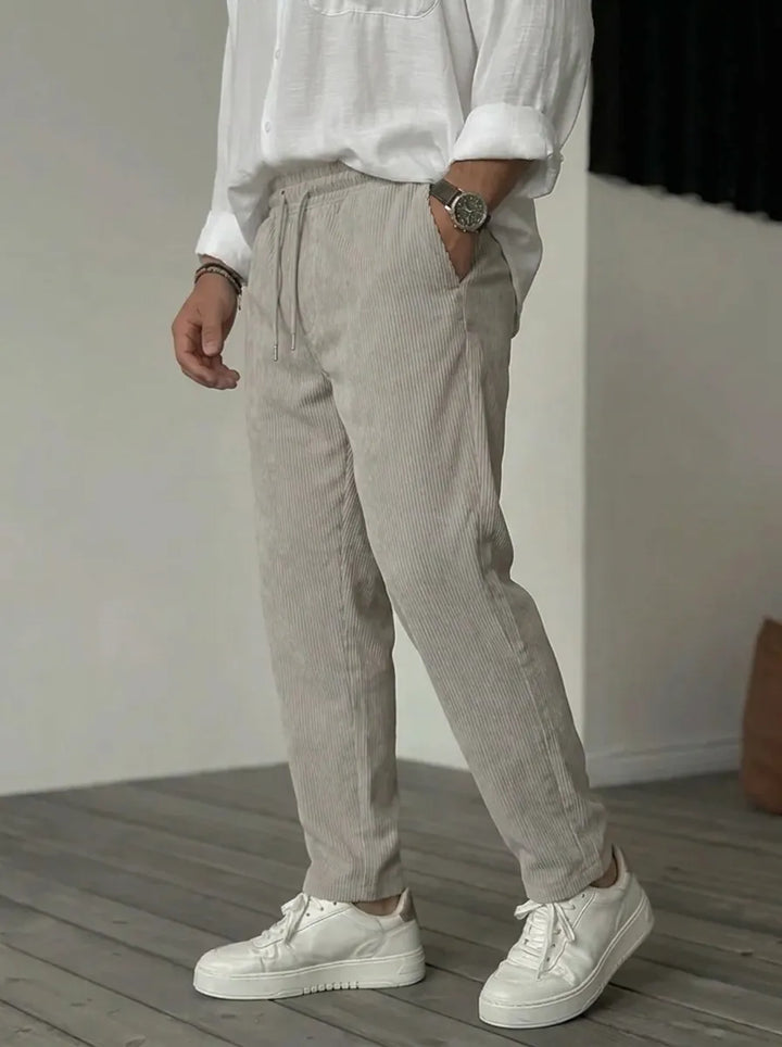 Felix | Weiche Luxus Hosen für Männer für Herren mit geradem Bein