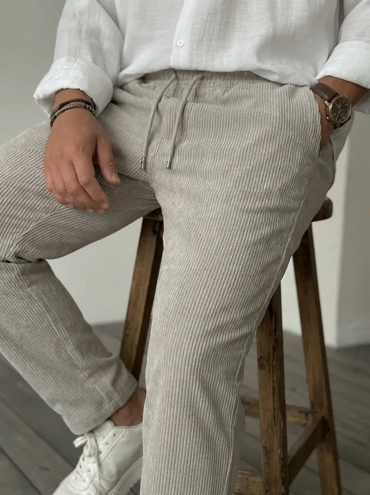 Felix | Weiche Luxus Hosen für Männer für Herren mit geradem Bein