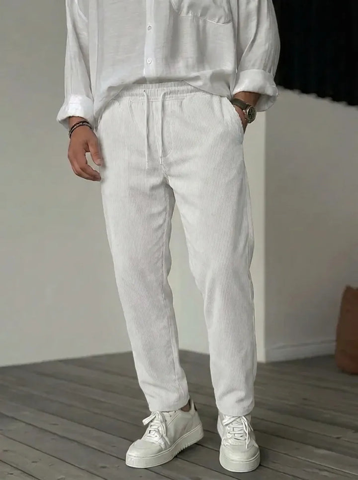 Felix | Weiche Luxus Hosen für Männer für Herren mit geradem Bein