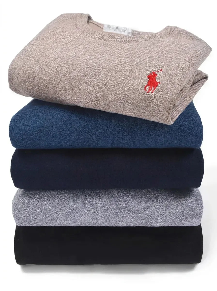 Leon | Eleganter Pullover für Herren mit Rundhalsausschnitt und langen Ärmeln