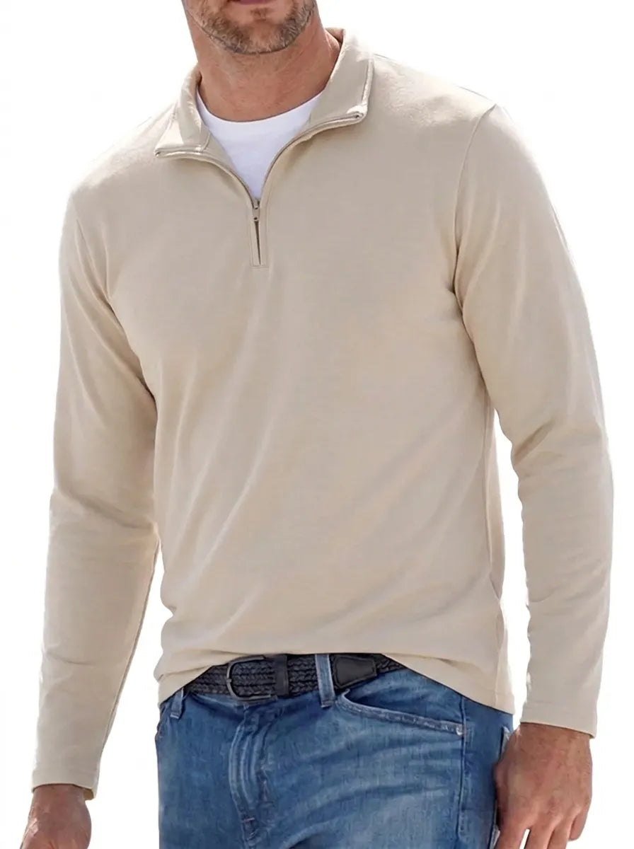 Erik | Pullover premium da uomo con cerniera e collo rialzato
