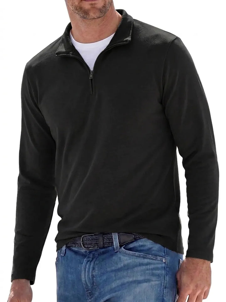 Erik | Pullover premium da uomo con cerniera e collo rialzato