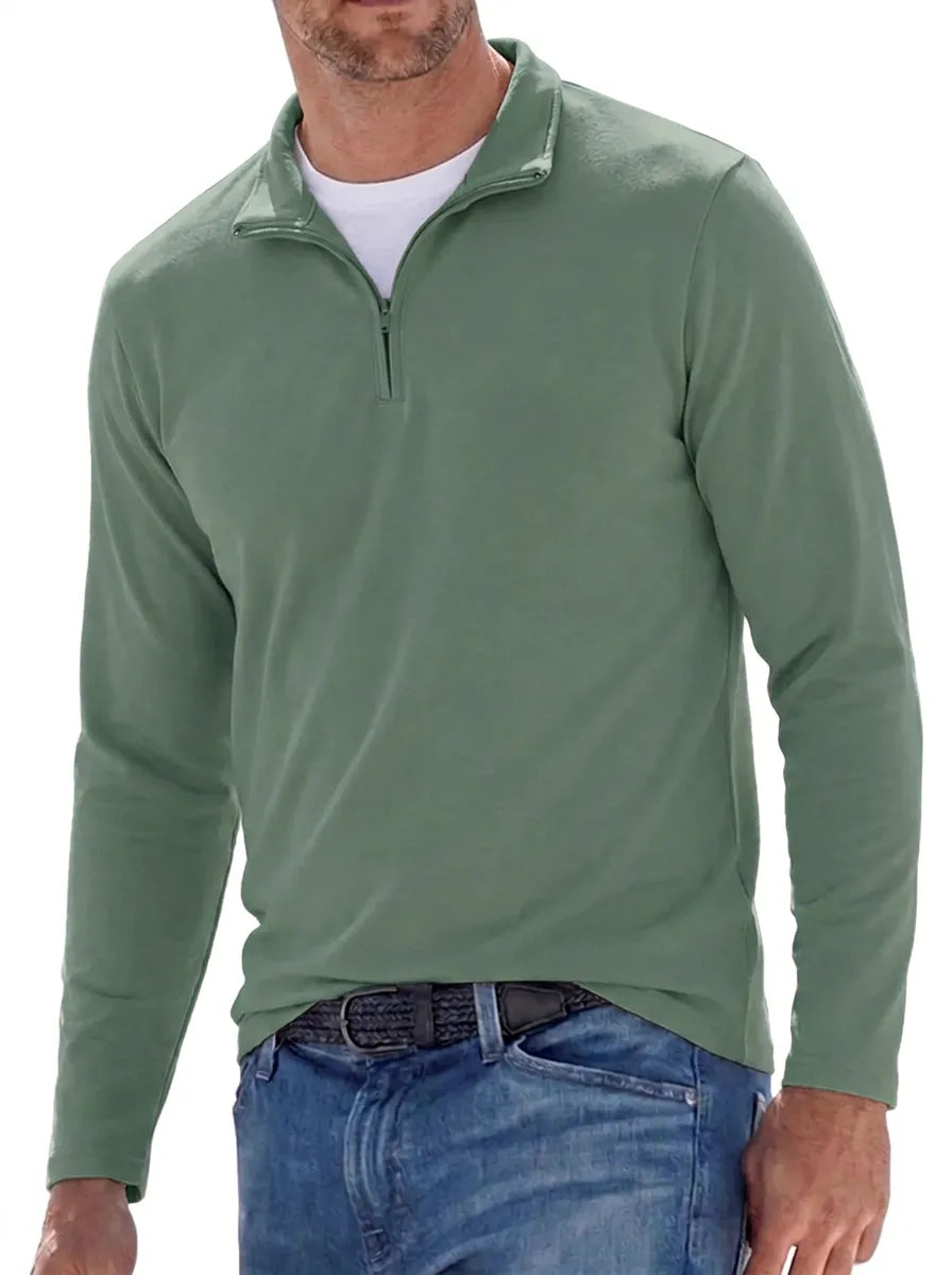 Erik | Pullover premium da uomo con cerniera e collo rialzato